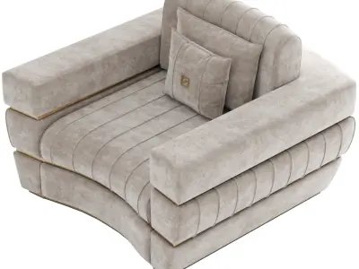 Fertini Casa Luxury Signature Armchair 3D model