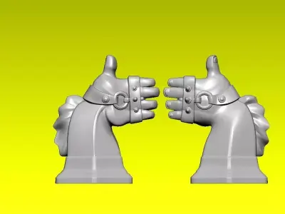 Chess knight statue - decor - 3D print 3D print model