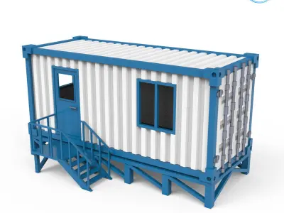 Portable Office Container 3D Printing Model 3D print model