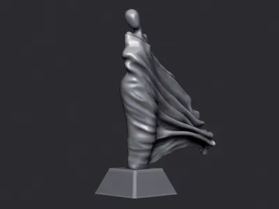 Woman in spring figure 3D print model