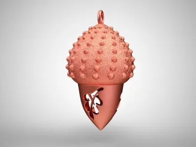 Acorn Necklace 3D print model