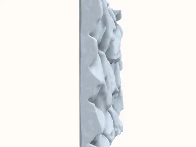 Raw Rockface Defense Barrier 3D model