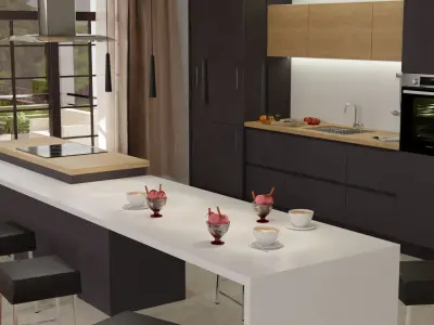 Modern kitchen 3D model