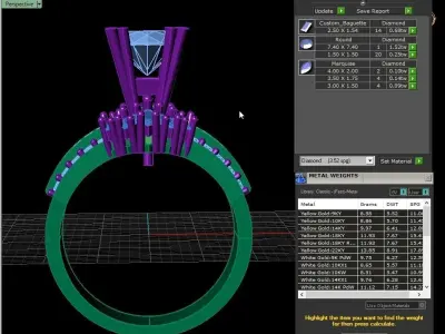 Solitaire Ring 3D print model 6