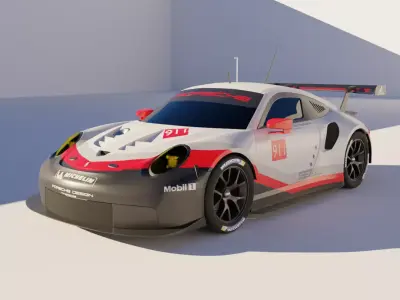 Porsche 911 RSR 3D model