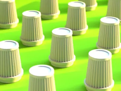 High flow air filter scale 3D print model