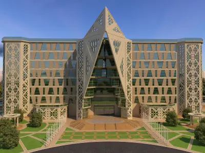 0152 - Courthouse Architecture Project - 2D Drawings-3D Files 3D model