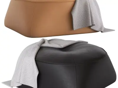 Globewest Natadora Arbor Ottoman 3D model