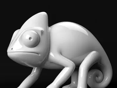 Chameleon 3D print model