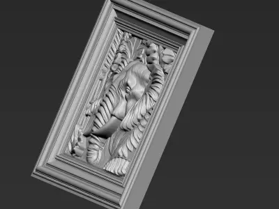 Elephant Head A35 3D print model