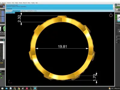 Luxury Celtic Woven Eternity Ring 3D Model for Fine Jewelry 4618 3D print model