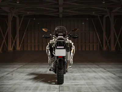 Thiumph tiger 1200 Rally explorer 20022 Low-poly 3D model