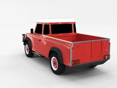 Land Rover Defender 110 Pick Up rev 3D model
