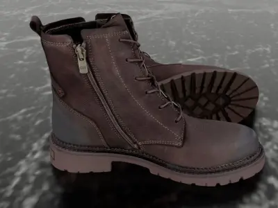 GREYDER - 3D BOOTS Low-poly 3D model