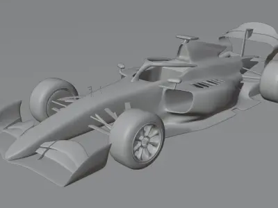 F2 2025 Low-poly 3D model