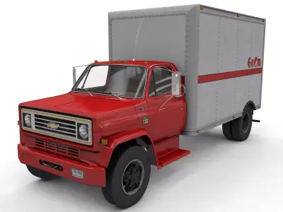 Chevy C60 1978 Box Truck 3D model