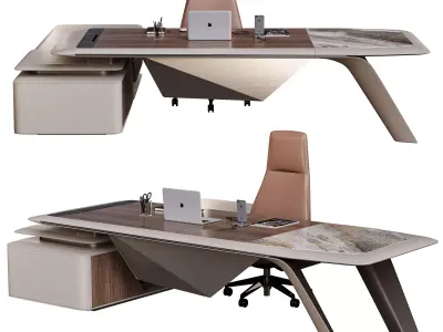 BOSS luxury Executive Office Table H 09 3D model