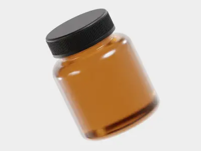 Medicine Bottle 3d model Low-poly 3D model