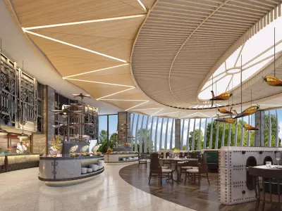 restaurant interior scenes 3D model