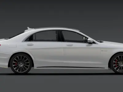 Mercedes Class S AMG Low-poly 3D model