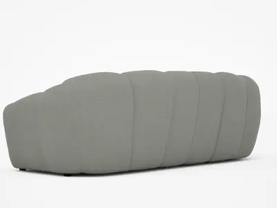 Modern Luxury Sofa 3D Model  High-Quality Low-poly 3D model