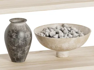 Crate and Barrel Haldeman Pine Shelf   3D model