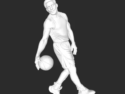 basketball player 3D print model