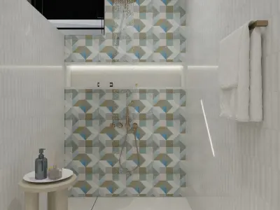 Modern Luxury Bathroom Design  3D model 3D model