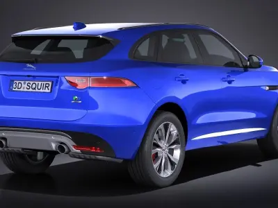 Jaguar F-Pace S 2017 3D model