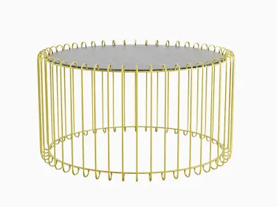 Wire Coffee Table 03 3D model