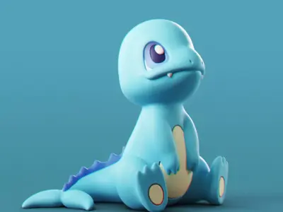 Pokemon - Water Charmander 3D print model