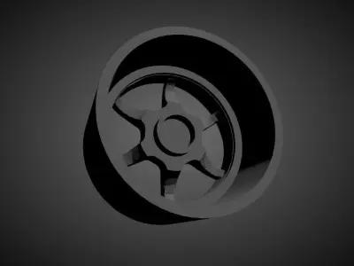 SSR Type C scalable and Printable rim 3D print model