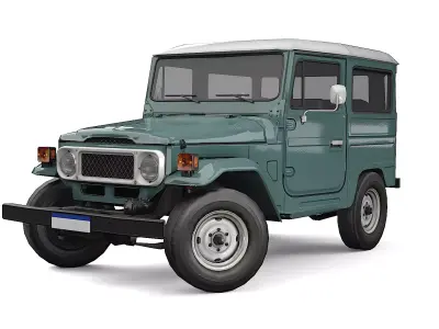 Car FJ Cruiser 1980 Low-poly 3D model