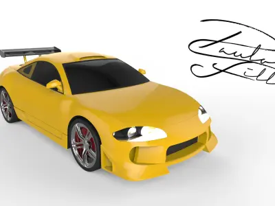 Eclipse Fast and Furious 3D model