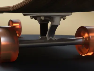 Skateboard wooden 3D model