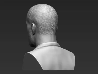 Jason Statham bust 3D printing ready stl obj formats 3D print model