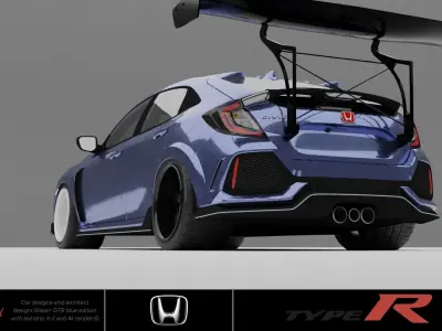 Honda Civic Type R 3D model