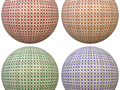 tile patterned 145-seamless-4k-pbr  3D model