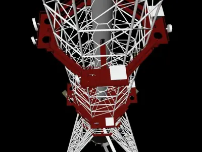 TV tower 3D print model
