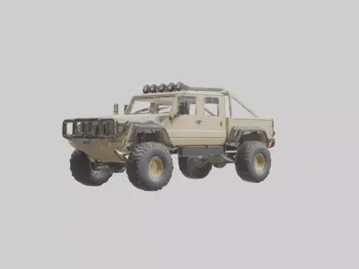 Offroad 6x6 Vehicle model 3D model