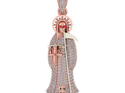 Santa Muerte 3D print model 3D print model