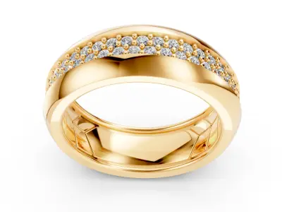 Wedding Band  Free 3D print model