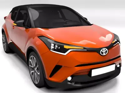 TOYOTA C-HR Low-poly 3D model
