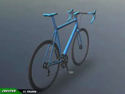 Low-poly Bicycle Collection Pack 3D Model Low-poly 3D model