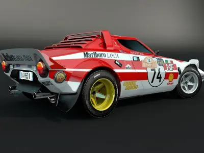 Lancia Stratos Marlboro 3D model