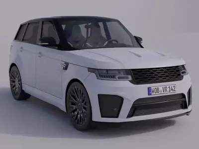 Generic Luxury SUV 3 Low-poly 3D model