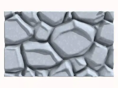 Stone wall 194 3D model