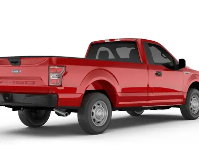 Ford F150 XL 2020 Low-poly 3D model