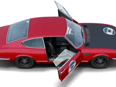 Fiat Dino Coupe Mille Miglia 3D model
