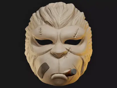 Wearable Mafia Simian Monkey Mask 3D print model